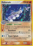 Poliwrath  - Reverse Holofoil Unseen Forces - Holo Rare