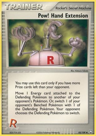 Pow! Hand Extension  - Reverse Holofoil Team Rocket Returns - Uncommon