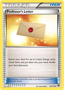 Professor's Letter 123  XY Base Set - Uncommon