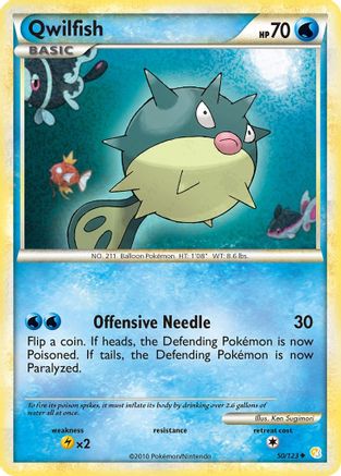 Qwilfish  HeartGold SoulSilver - Uncommon