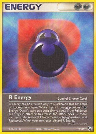 R Energy  - Reverse Holofoil Team Rocket Returns - Uncommon