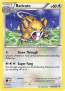 Raticate  - Reverse Holofoil Boundaries Crossed - Uncommon