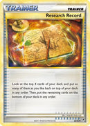 Research Record  - Reverse Holofoil Call of Legends - Uncommon