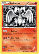 Reshiram 028  - Holofoil Legendary Treasures - Holo Rare