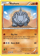 Rhyhorn  - Reverse Holofoil XY Base Set - Common