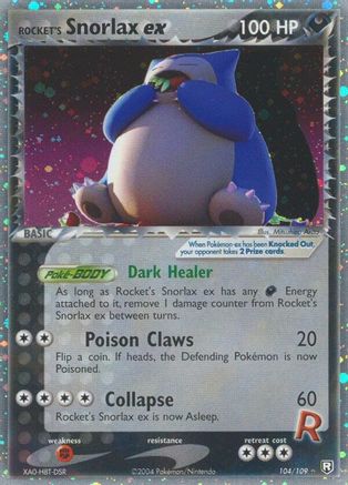 Rocket's Snorlax ex  Team Rocket Returns - Ultra Rare