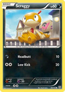 Scraggy  - Reverse Holofoil Plasma Storm - Common