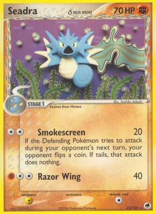 Seadra (Delta Species) 022/101  Dragon Frontiers - Rare