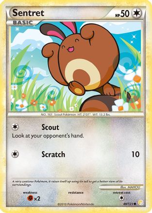 Sentret/123  HeartGold SoulSilver - Common