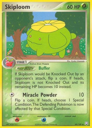 Skiploom  - Reverse Holofoil Team Rocket Returns - Uncommon