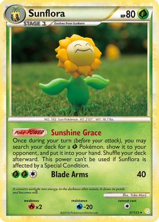 Sunflora  HeartGold SoulSilver - Rare
