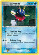 Team Aqua's Carvanha - 47/95/95  - Reverse Holofoil Team Magma vs Team Aqua - Common