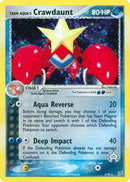 Team Aqua's Crawdaunt - 2/95/95  - Reverse Holofoil Team Magma vs Team Aqua - Holo Rare