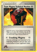 Team Magma Technical Machine 01  - Reverse Holofoil Team Magma vs Team Aqua - Uncommon