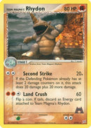Team Magma's Rhydon - 22/95/95  - Reverse Holofoil Team Magma vs Team Aqua - Rare
