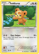 Teddiursa 075  - Reverse Holofoil Plasma Blast - Common