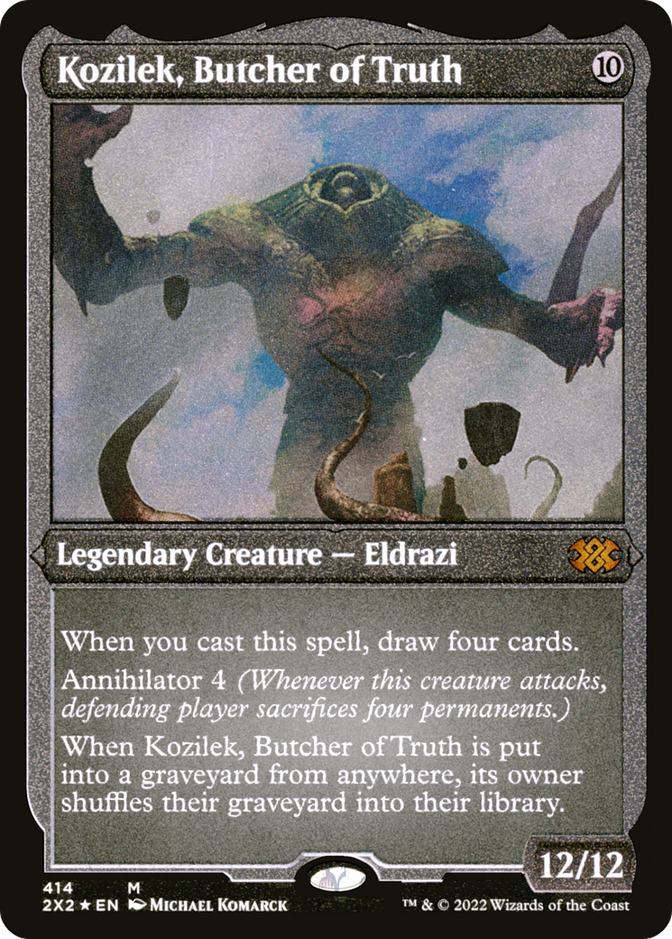 Kozilek, Butcher of Truth (Foil Etched) [Double Masters 2022]