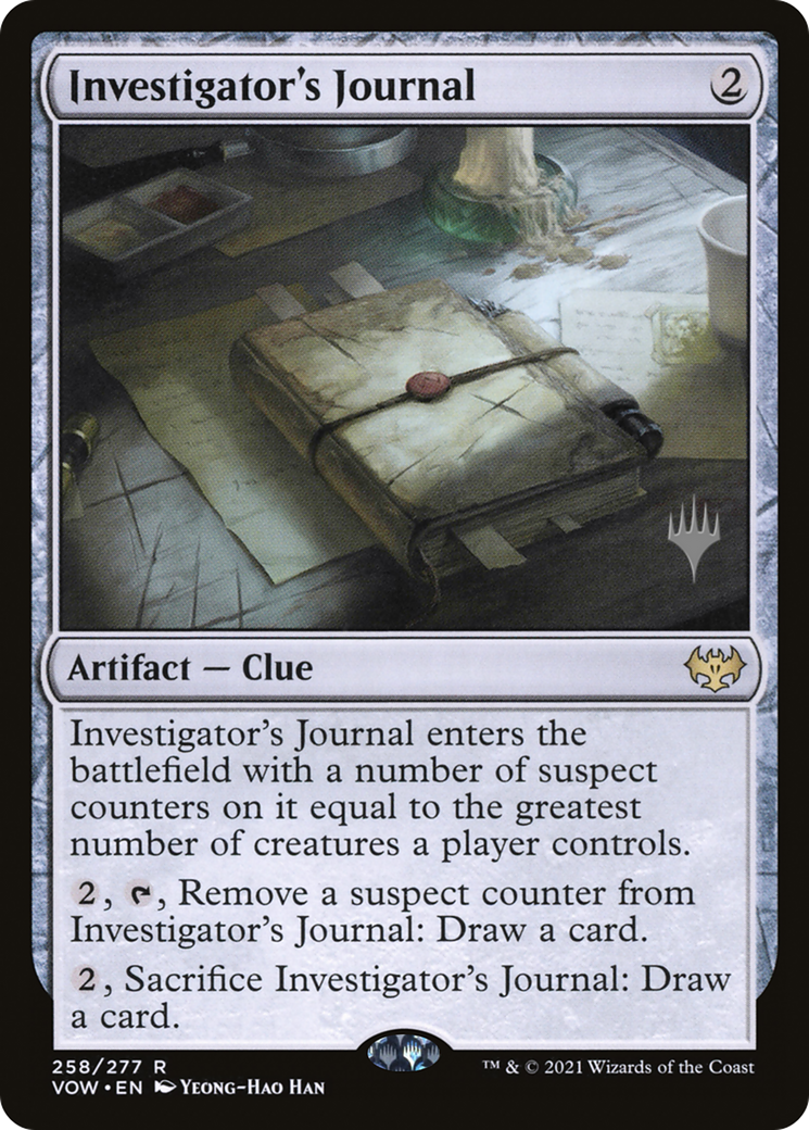 Investigator's Journal (Promo Pack) [Innistrad: Crimson Vow Promos]