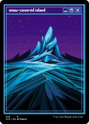 Snow-Covered Island (PixelSnowLands.jpg) (SLD-326) - Secret Lair Drop Foil