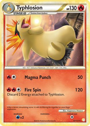 Typhlosion  - Reverse Holofoil HeartGold SoulSilver - Rare