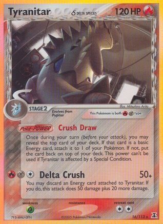 Tyranitar (Delta Species)  - Reverse Holofoil Delta Species - Holo Rare