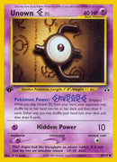 Unown [E] 067  - 1st Edition Neo Discovery - Common