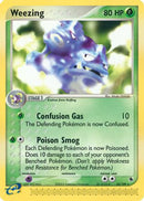 Weezing 024  - Reverse Holofoil Ruby and Sapphire - Rare