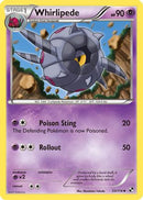 Whirlipede  - Reverse Holofoil Black and White - Uncommon