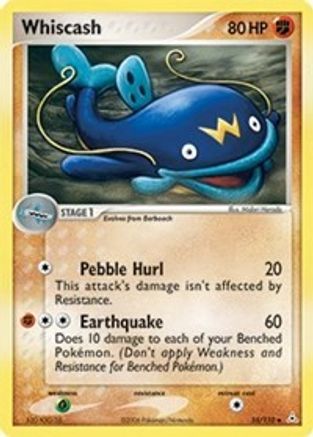 Whiscash  - Reverse Holofoil Holon Phantoms - Uncommon