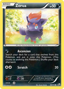 Zorua 089  - Reverse Holofoil Legendary Treasures - Common