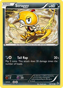 Scraggy 058  - Reverse Holofoil XY  Flashfire - Common