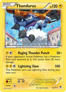 Thundurus 033  - Reverse Holofoil XY  Furious Fists - Rare
