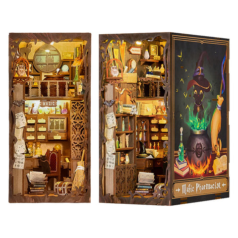 3D Wooden Puzzle Book Nook: Magic Pharmacist