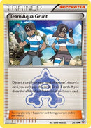 Team Aqua Grunt 026  - Reverse Holofoil Double Crisis - Uncommon
