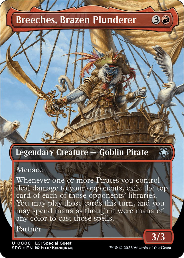 Breeches, Brazen Plunderer (Borderless) [The Lost Caverns of Ixalan Special Guests]