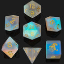 Dragon's Hoard Gemstone Dice: Frosted Prismatic Crystal K9
