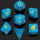 Dragon's Hoard Gemstone Dice: Blue Torquoise