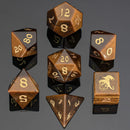Hymgho: Dragon's Hoard Gemstone Dice: Yellow Tiger Eyes
