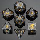 Dragon's Hoard Gemstone Dice: Labradorite
