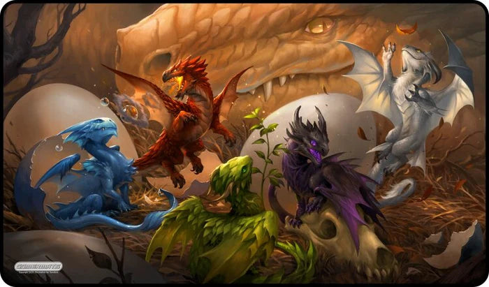 Gamermats: Baby Dragons (Colored Stitching)