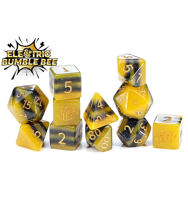 Gate Keeper Games Sui Generis Dice: Electric Bumble Bee