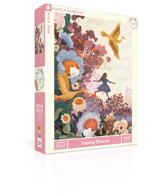 New York Puzzle Company: (500 Piece) Among Flowers