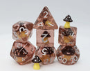 Foam Brain Games RPG Dice Set: Coffee Mushroom