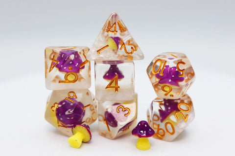 Foam Brain Games Purple Mushroom RPG Dice Set