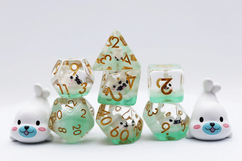 Foam Brain Games White Seal RPG Dice Set
