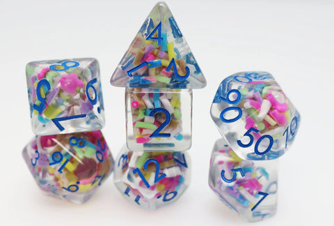 Foam Brain Games Ice Cream Sprinkles RPG Dice Set