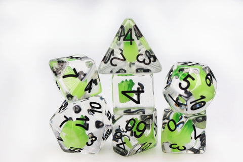 Foam Brain Games Green Flame RPG Dice Set (Copy)