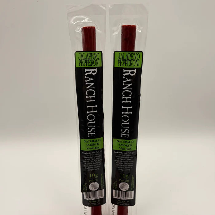 Ranch House Meats: Single Stick: Jalapeno Pepperoni