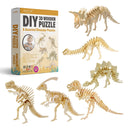 3D Wooden Puzzle: Dinosaur Set