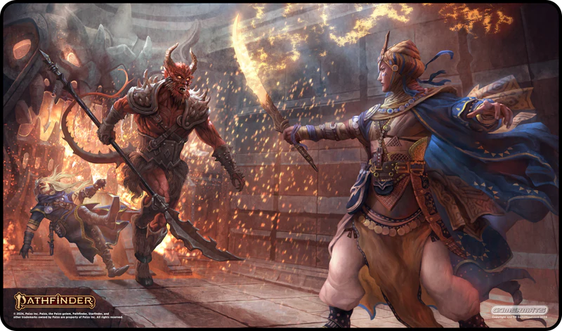 Gamermats: Kyra vs. Barbazu Drill Sergeant - Pathfinder